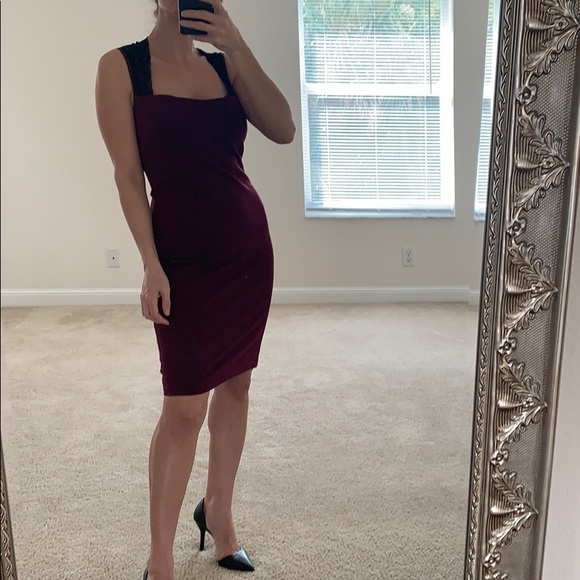 Moda International Dresses & Skirts - MODA International Burgundy Color size M